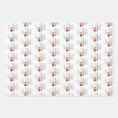 霧の多い冬の森 ラッピングペーパーシート (正面2)