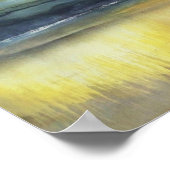 霧の多い山並み ポスター (角)