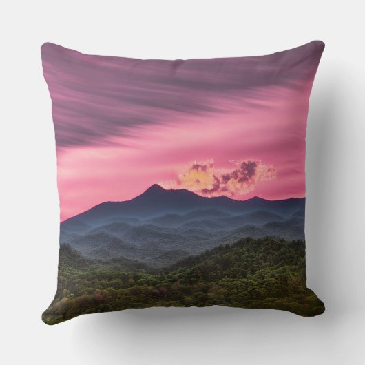 霧の多い山頂 クッション (裏面)