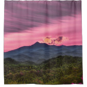 霧の多い山頂 シャワーカーテン (正面)