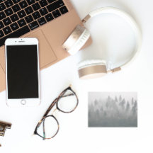 霧の多い常緑森林景観