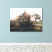 霧の多い朝 キャンバスプリント (インサイチュ (ウッドフロア))