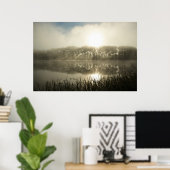 霧の多い朝 ポスター (ホームオフィス)