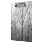 霧の多い木々灰色の森 クリップボード (左)