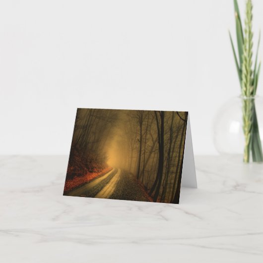 霧の多い木 カード (正面)