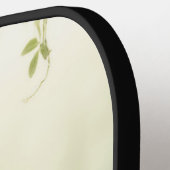 霧の多い森のキツネのカドル ピックルボールラケット (左詳細)