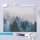 霧の多い森のティッシュペーパー 薄葉紙 (クラフト)