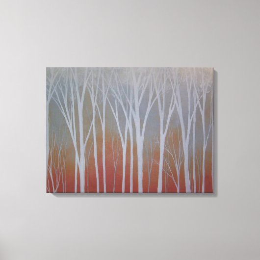 霧の多い森 キャンバスプリント (正面)