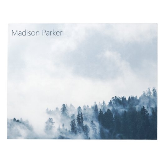 霧の多い森 ノートパッド (正面)