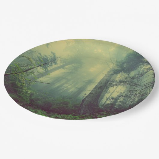 霧の多い森 ペーパープレート (アングル)