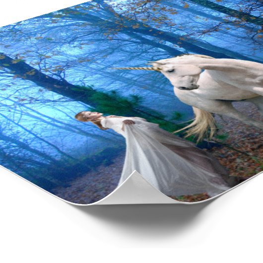 霧の多い森 ポスター (角)