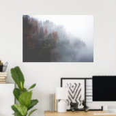 霧の多い森 ポスター (ホームオフィス)