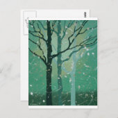 霧の多い森 ポストカード (正面/裏面)
