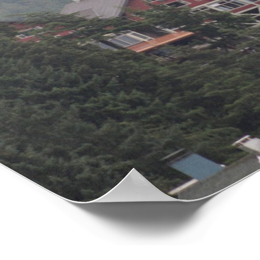 霧の多い沼 ポスター (角)