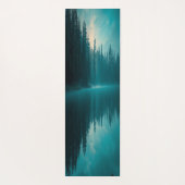 霧の多い湖のヨガマット ヨガマット (裏面)