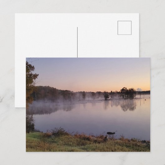 霧の多い湖 ポストカード (正面/裏面)