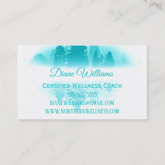 霧の多い湖 名刺 (裏面)