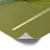 霧の多い湿地 ポスター (角)