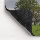 霧の多い牧草地と豊かな山、ケードの入り江 マウスパッド (コーナー)