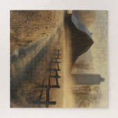 霧の多い農村地帯 ジグソーパズル (横)