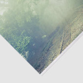 霧の多い鉄道跡の風光明媚な写真 薄葉紙 (詳細)