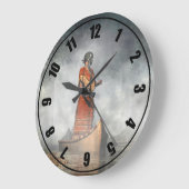 霧の女中 ラージ壁時計 (傾斜)