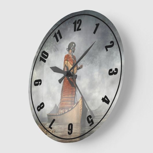 霧の女中 ラージ壁時計 (傾斜)