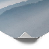 霧の層、丘、山 ポスター (角)
