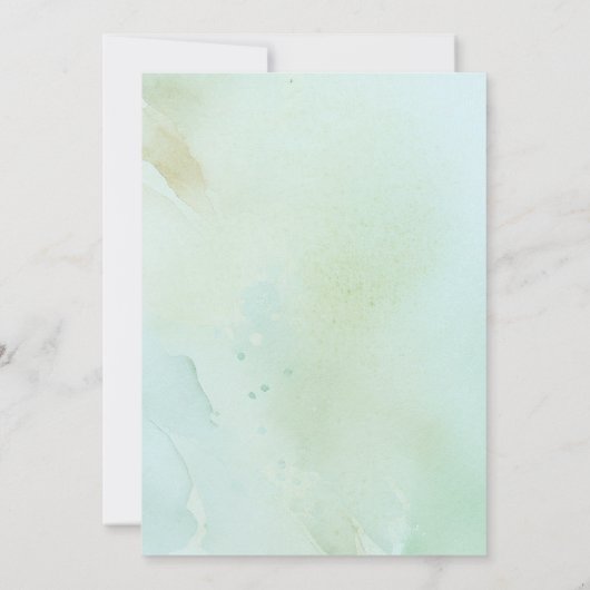 霧の山々は、冒険の赤ちゃんのシャワーを開始する 招待状 (裏面)