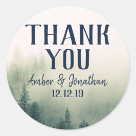 霧の山のお気に入りシール ラウンドシール