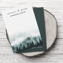 霧の山のイヤリング表示カード