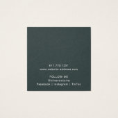 霧の山のスタッドのイヤリング表示カード (裏面)