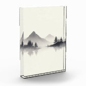 "霧の山の反射" フォトブロック (左)