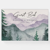 霧の山の森の水の色結婚の ゲストブック (正面)