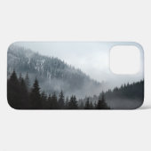 霧の山の森：風光明媚な風景 Case-Mate iPhoneケース (裏面 (横))