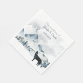 霧の山の水の結婚色 スタンダードランチョンナプキン (角)