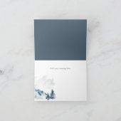 霧の山の水の色は結婚ありがとう サンキューカード (内部)