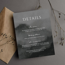 霧の山の水の色結婚の エンクロージャーカード