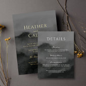 霧の山の水の色結婚の エンクロージャーカード