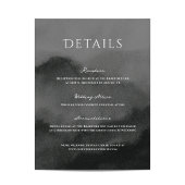 霧の山の水の色結婚の エンクロージャーカード