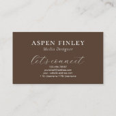 霧の山の水色ブルーグレーの名刺 名刺 (裏面)