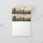 霧の山の牧草地ブックマーク カード (内部)