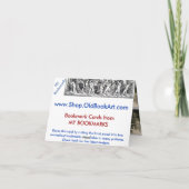 霧の山の牧草地ブックマーク カード (裏面)