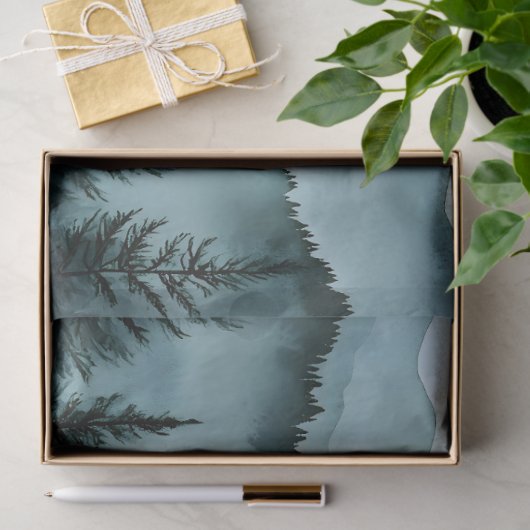 霧の山の範囲の水の色の分離 薄葉紙 (ギフト)