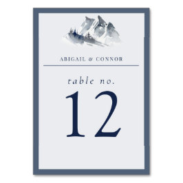 霧の山　青灰白　優雅 テーブルナンバー