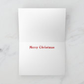霧の川のカナダガン クリスマスカード サンキューカード (内部)