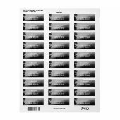 霧の差出人住所ラベル ラベル (フルシート)