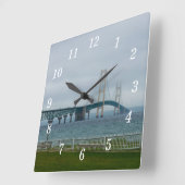 霧の強いMacの壁時計 スクエア壁時計 (傾斜)