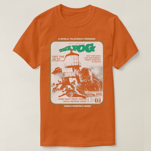 霧の恐怖 Tシャツ (デザイン正面)