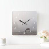 霧の放牧壁時計 スクエア壁時計 (ホーム)